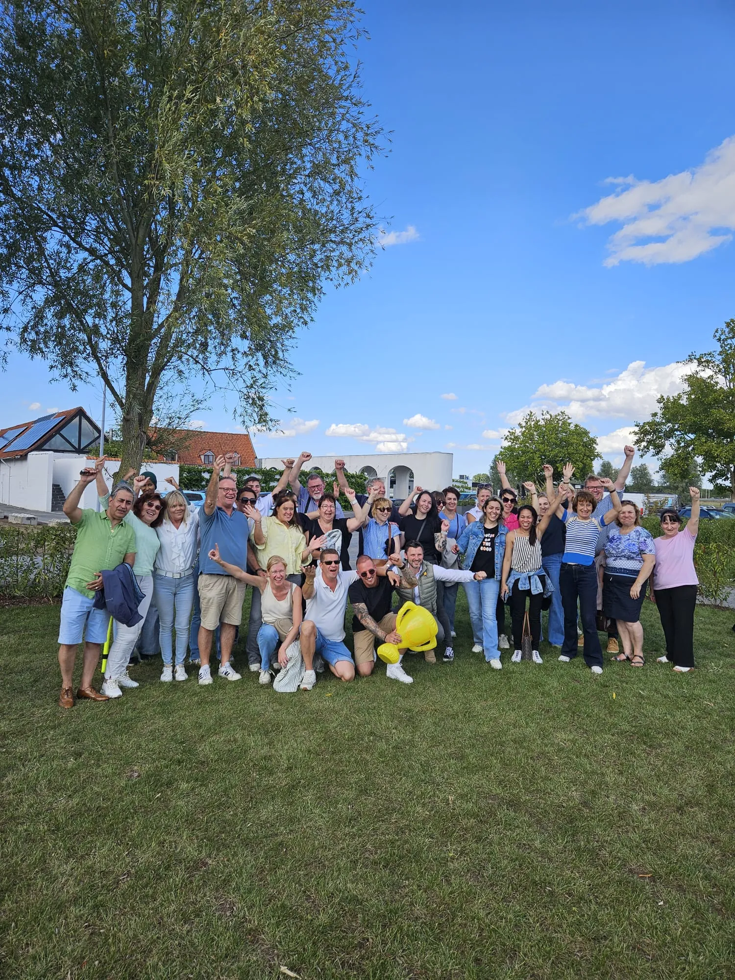 Groepsfoto buiten